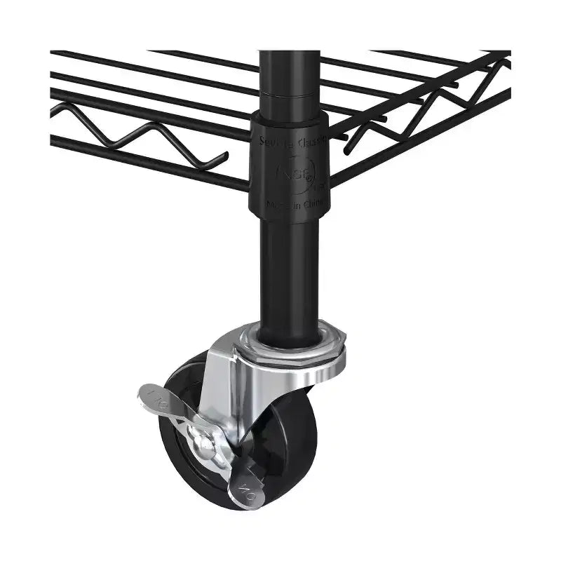Scaffale in filo d'acciaio a 5 ripiani – 91,4 cm x 35,6 cm, Scaffalatura resistente