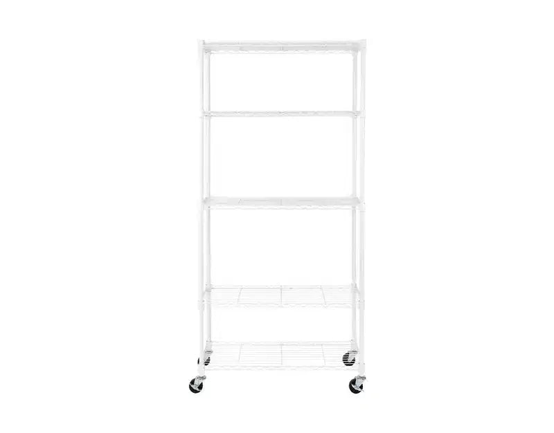 Scaffale in filo d'acciaio a 5 ripiani – 91,4 cm x 35,6 cm, Scaffalatura resistente