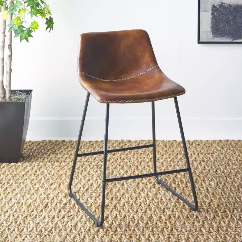 Sgabello da bancone moderno imbottito – Elegante sgabello da bar per cucina e isola