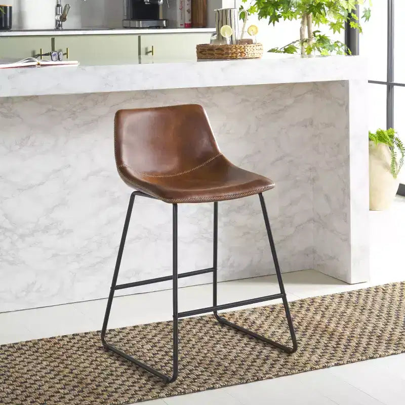 Sgabello da bancone moderno imbottito – Elegante sgabello da bar per cucina e isola