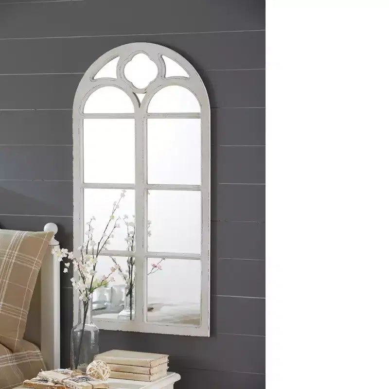 Specchio da parete rustico in stile rustico – Cornice in metallo, 50x50 cm, stile country