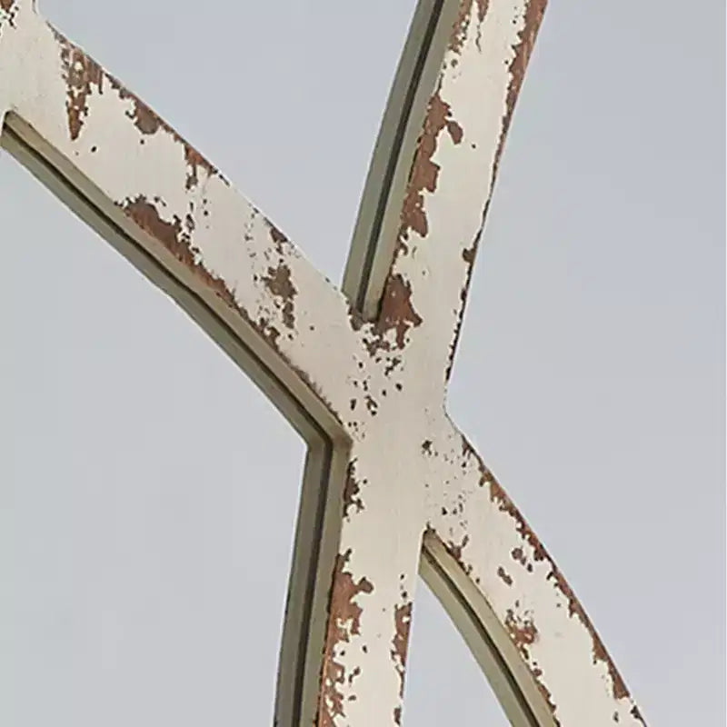 Specchio da parete rustico in stile rustico – Cornice in metallo, 50x50 cm, stile country