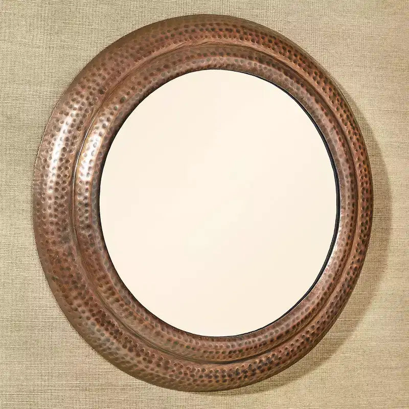Specchio da parete rustico in stile rustico – Cornice in metallo, 50x50 cm, stile country