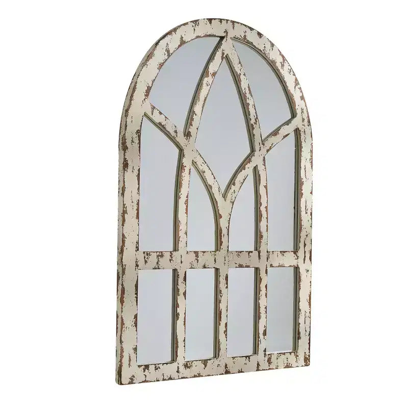 Specchio da parete rustico in stile rustico – Cornice in metallo, 50x50 cm, stile country