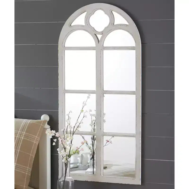 Specchio da parete rustico in stile rustico – Cornice in metallo, 50x50 cm, stile country