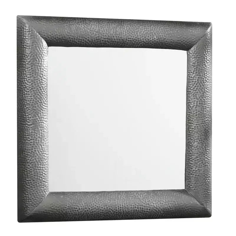 Specchio da parete rustico in stile rustico – Cornice in metallo, 50x50 cm, stile country