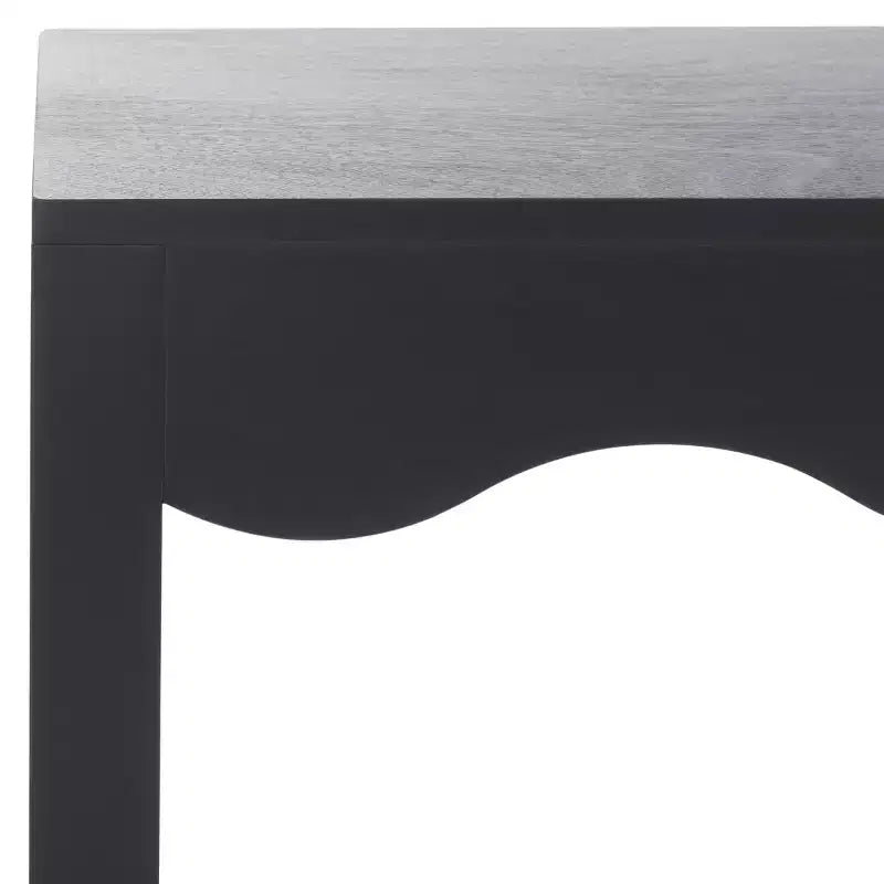 Console ondulata – Finitura naturale da 160 cm, pino e MDF, gambe a forcina, capacità 18 kg