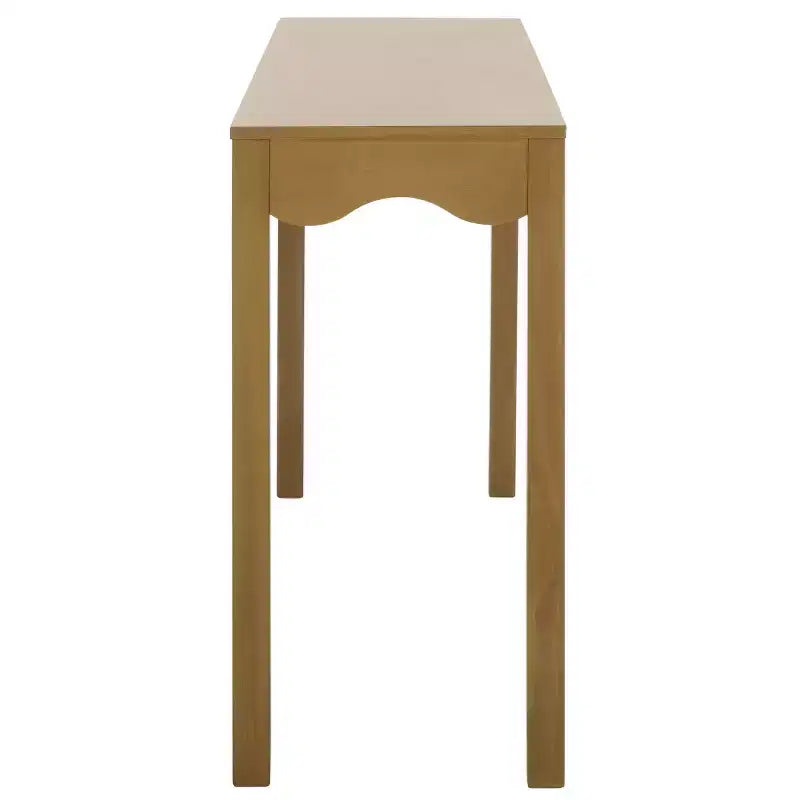 Console ondulata – Finitura naturale da 160 cm, pino e MDF, gambe a forcina, capacità 18 kg