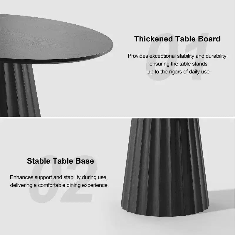Tavolo da pranzo ovale in legno massello 67x33,5 con elegante base affusolata per 6 persone