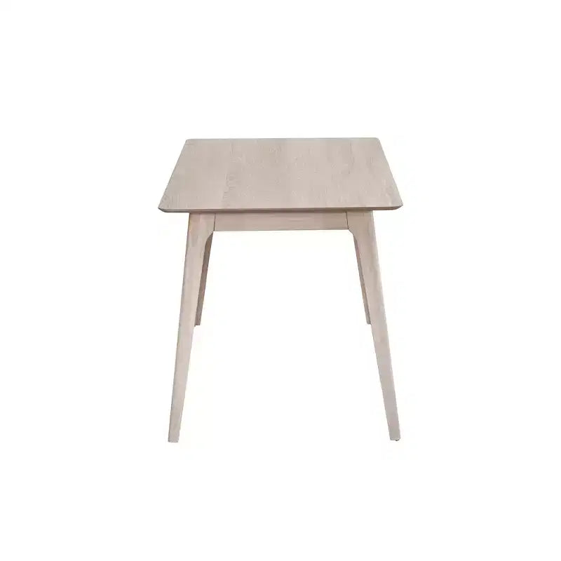 Tavolo da pranzo Mid-Century Modern in legno, altezza bancone – Frassino Bianco, 6 posti a sedere