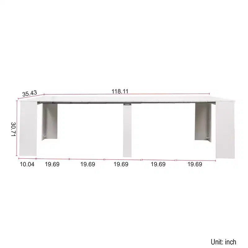 Grande Tavolo da Pranzo Consolle Allungabile – Si estende fino a 300 cm, Posti a sedere 5-8