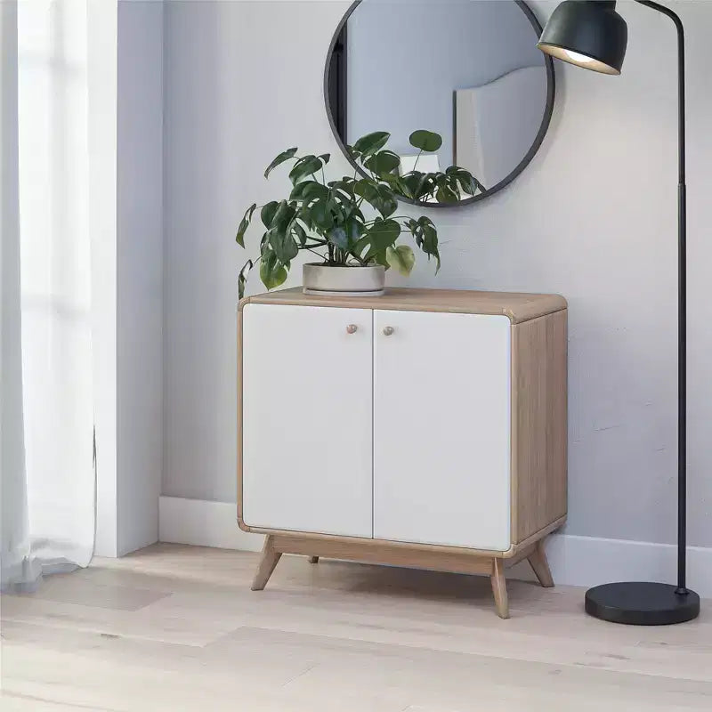 Mobile Credenza a 2 ante stile scandinavo – Credenza Buffet Contenitore