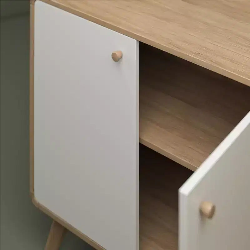 Mobile Credenza a 2 ante stile scandinavo – Credenza Buffet Contenitore