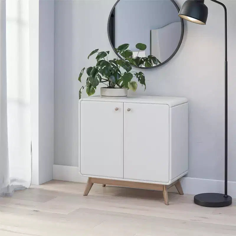 Mobile Credenza a 2 ante stile scandinavo – Credenza Buffet Contenitore