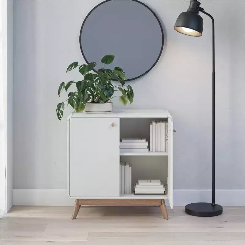 Mobile Credenza a 2 ante stile scandinavo – Credenza Buffet Contenitore