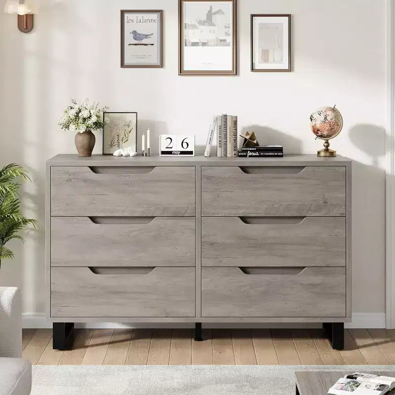 Cassettiera a 6 cassetti – Organizzazione Versatile per Camera da Letto, Soggiorno e Altro Ancorap