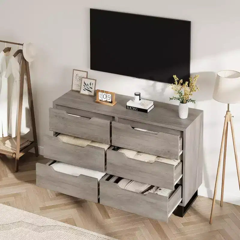 Cassettiera a 6 cassetti – Organizzazione Versatile per Camera da Letto, Soggiorno e Altro Ancorap
