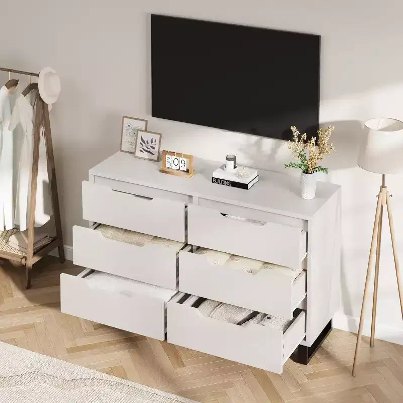Cassettiera a 6 cassetti – Organizzazione Versatile per Camera da Letto, Soggiorno e Altro Ancorap