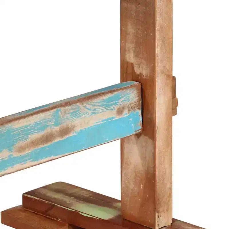 Tavolo da pranzo in legno di recupero massello multicolore – Finitura naturale rustica