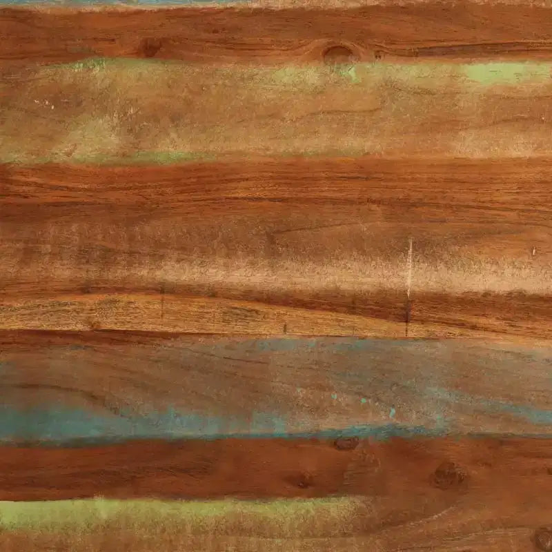 Tavolo da pranzo in legno di recupero massello multicolore – Finitura naturale rustica