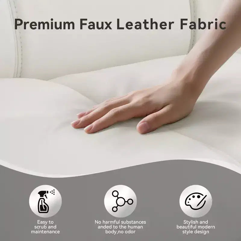 Divano letto futon convertibile da 71" – Lino moderno, cuscini sfoderabili e schienale regolabile