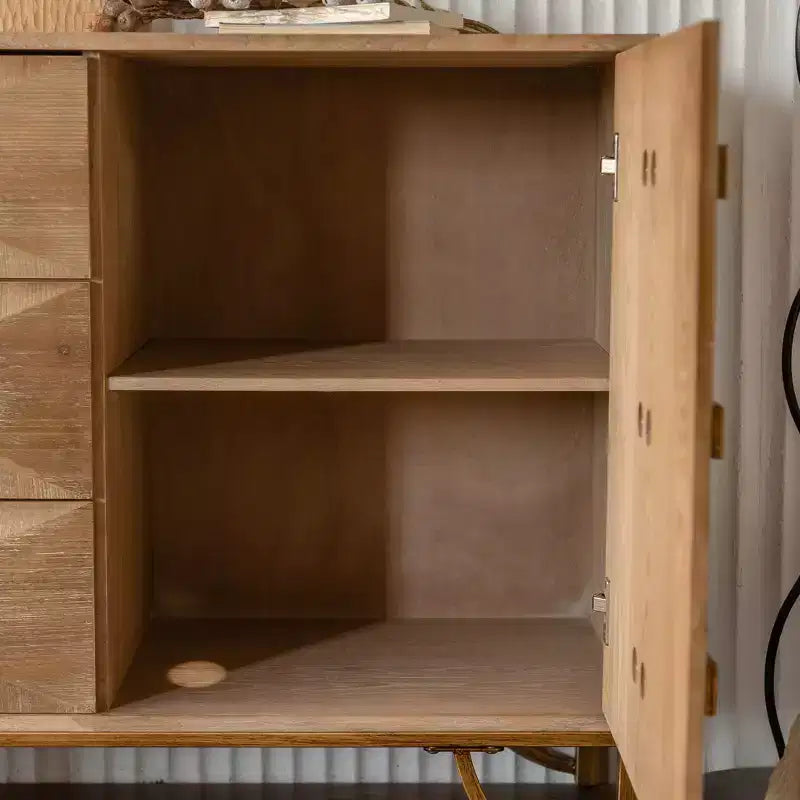 Comò e Cassettiera a 6 Cassetti in Legno Chiaro – Design Moderno con Cassetti a Scorrimento Fluido