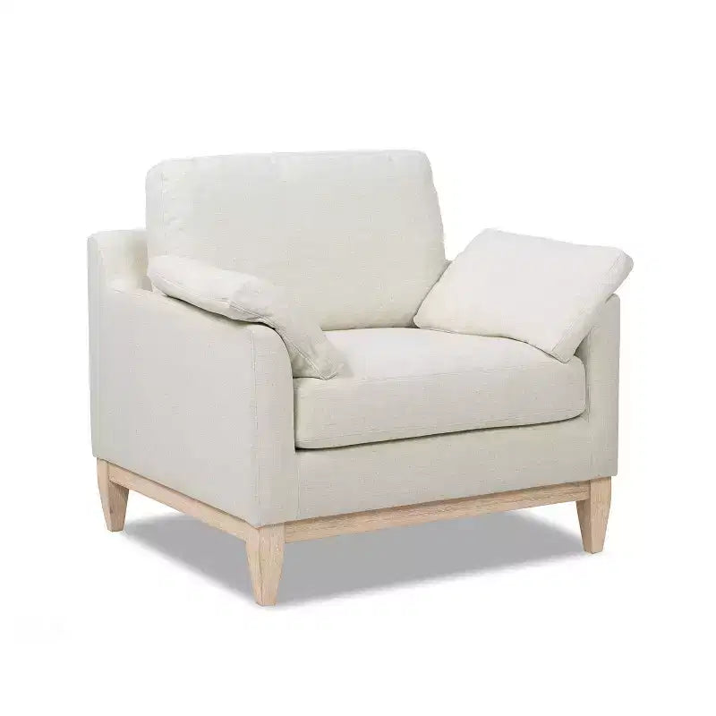 Poltrona Accent da Fattoria 91 cm – Rivestimento in Lino Bianco