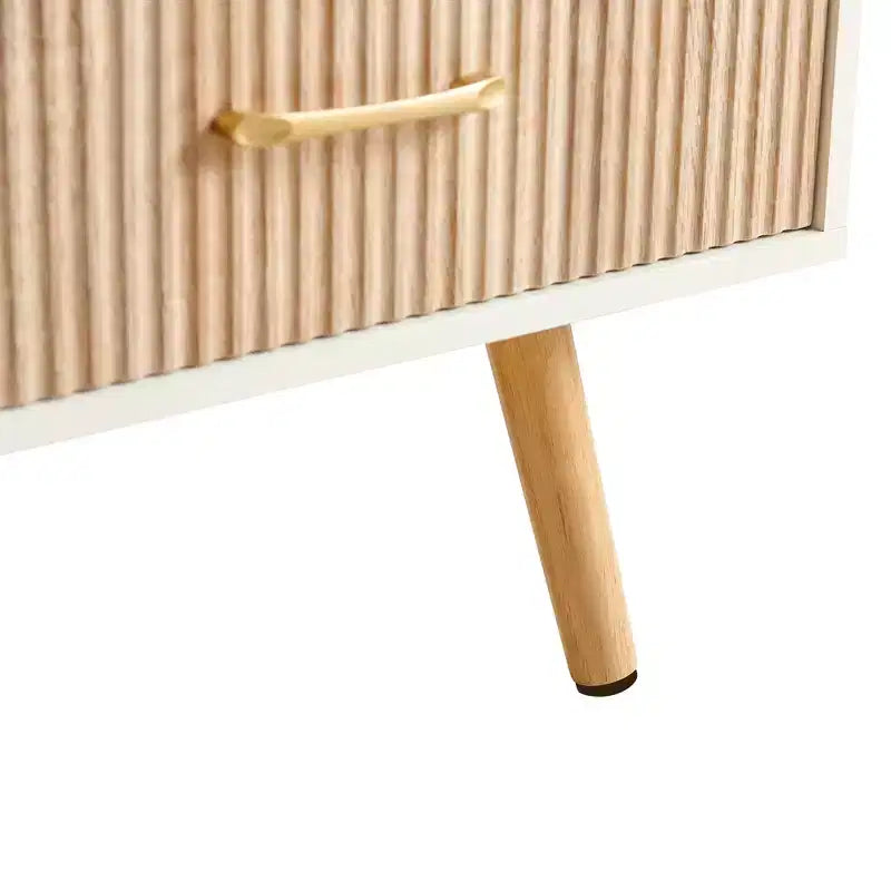 Tavolino da caffè rettangolare con cassetto scorrevole per riporre oggetti – Bianco, 104 cm