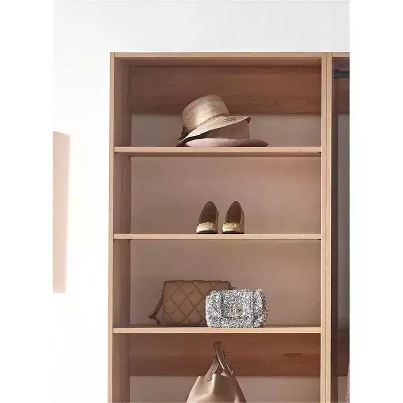 Sistema armadio modulare walk-in autoportante in legno – 210 cm di altezza, grigio o rovere