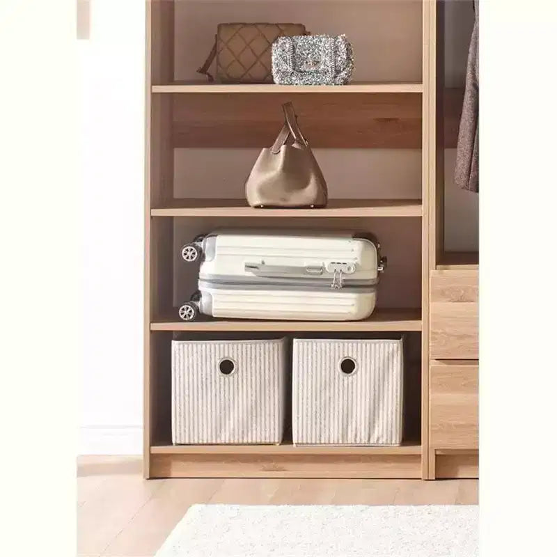 Sistema armadio modulare walk-in autoportante in legno – 210 cm di altezza, grigio o rovere