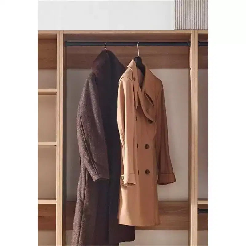 Sistema armadio modulare walk-in autoportante in legno – 210 cm di altezza, grigio o rovere