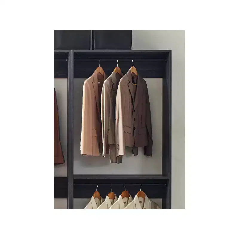Sistema armadio modulare walk-in autoportante in legno – 210 cm di altezza, grigio o rovere
