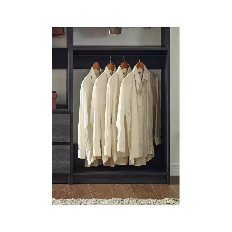 Sistema armadio modulare walk-in autoportante in legno – 210 cm di altezza, grigio o rovere