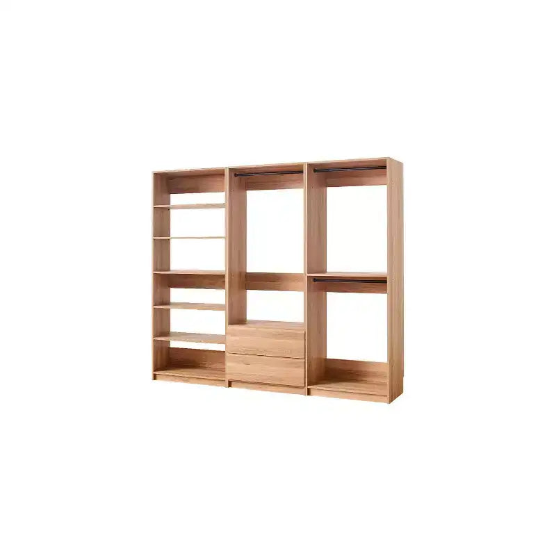 Sistema armadio modulare walk-in autoportante in legno – 210 cm di altezza, grigio o rovere