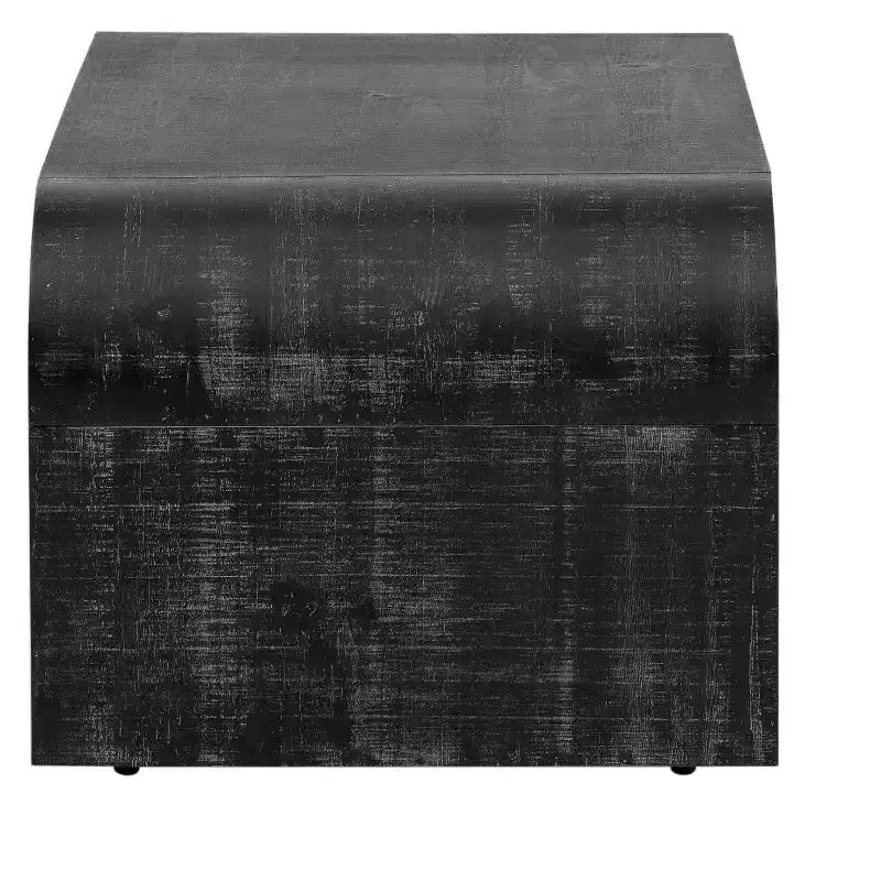 Tavolino Art Déco dal Design Curvo – Nero Antico per Soggiorno