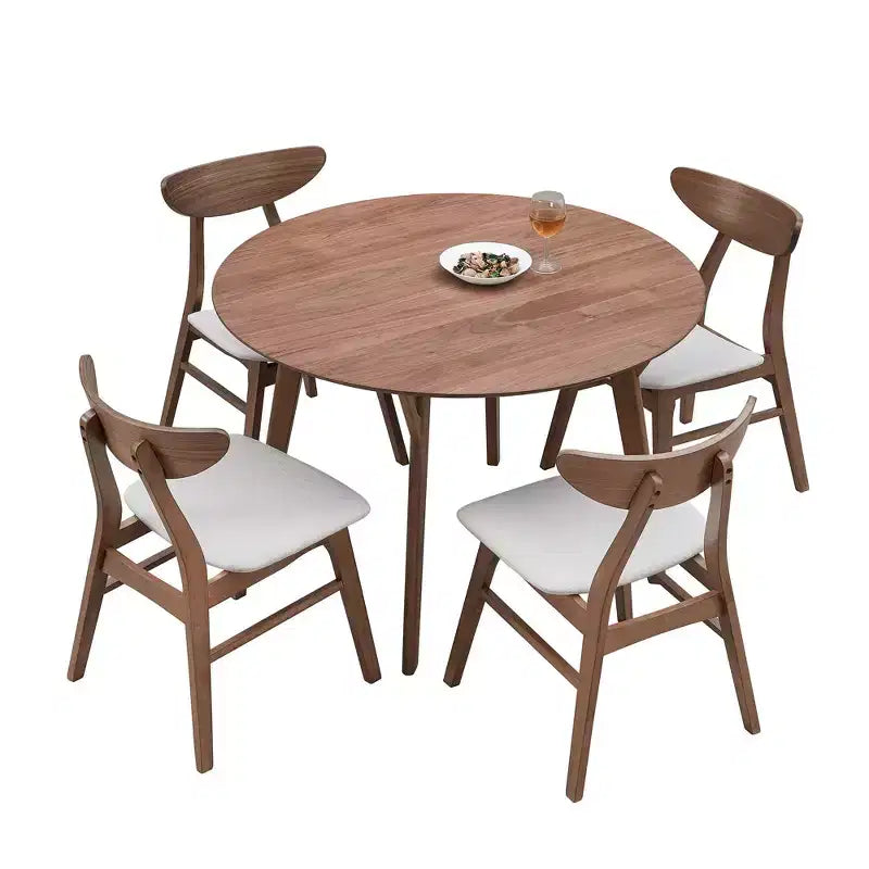 Tavolo da pranzo rotondo in legno da 42" per 4 persone – Cucina e Sala da pranzo
